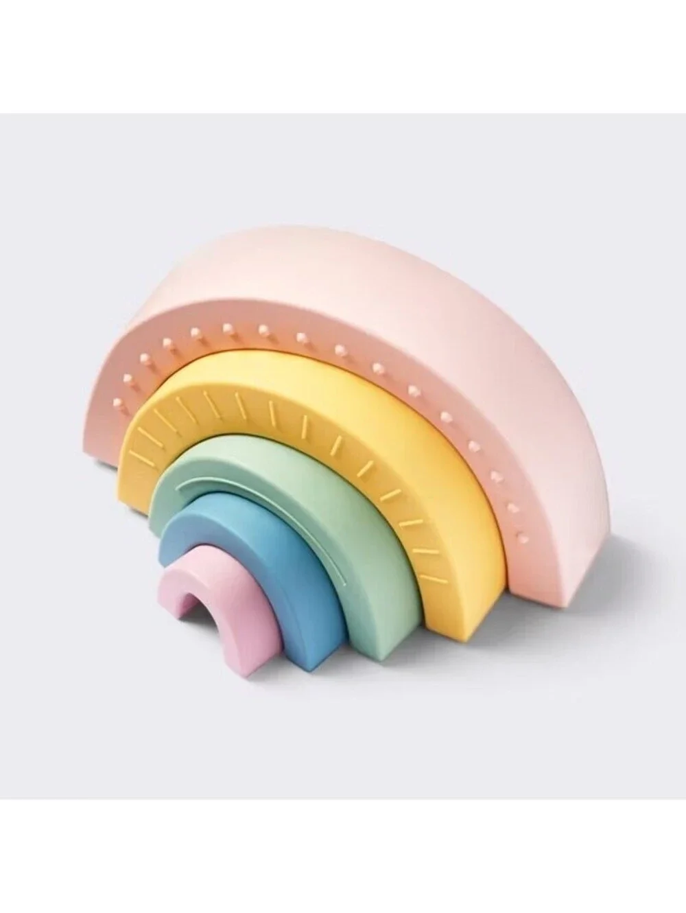 Cloud Island New Open Box Pastel Rainbow Stacking Toy